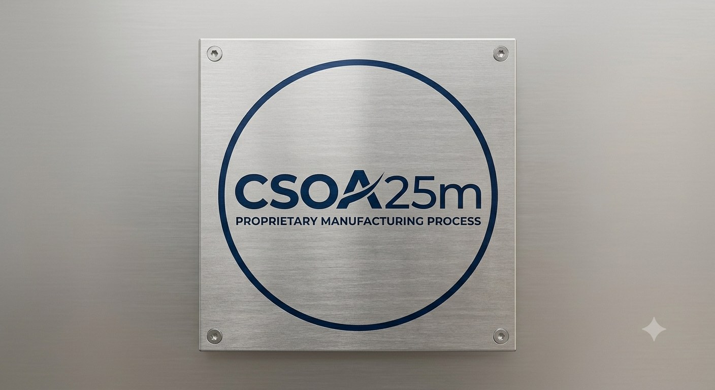 CSOA25m — proprietary manufacturing process